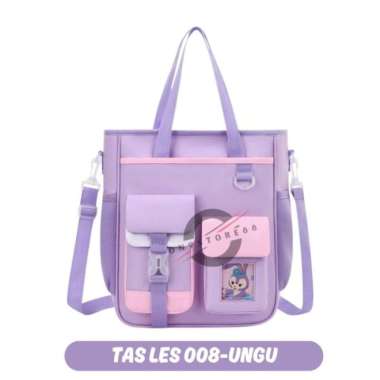 Tas Selempang Sekolah / Tas Les Anak Perempuan / Tas Selempang Anak - 008-LES-NAVY 008-LES-UNGU