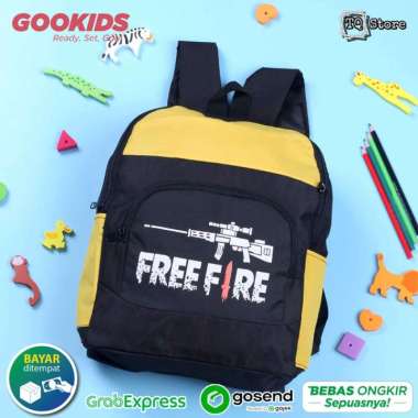 Tas Ransel Anak Sekolah SD TK Laki Laki Cowok Gambar Free Fire Keren