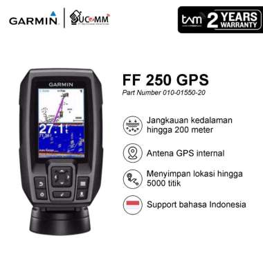Garmin Fishfinder FF 250 GPS APAC CHIRP Original Garansi Resmi 1 Tahun