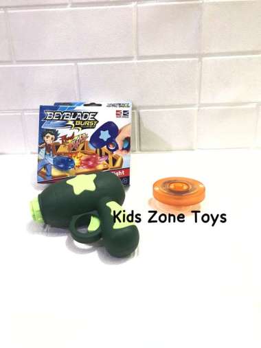 KZT Mainan Anak Pistol Gasing Lampu / Gangsing Beyblade Burst Turbo Seda 8219