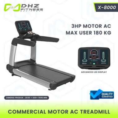alat fitness treadmill elektrik X8000 DHZ komersial DHZ Fitness
