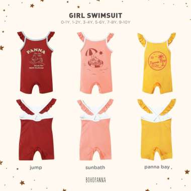 BOHOPANNA - GIRL SWIMSUIT - Baju Renang Anak Perempuan 5-6Y PANNA BAY