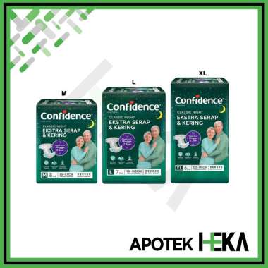 Confidence Classic Night - Popok Perekat Dewasa L7