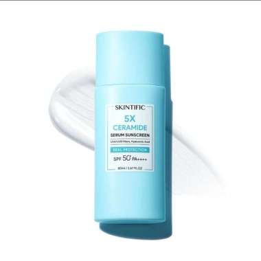 SKINTIFIC 5X CERAMIDE SERUM SUNSCREEN-sunscreen wajah 80ml