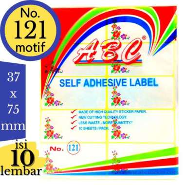 Sticker Labels ABC No.121 MOTIF (Self Adhesive Label) / Label Undangan