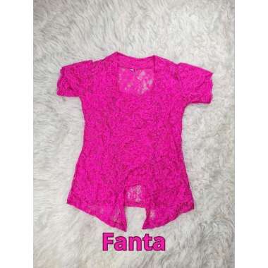 Kebaya Bali Brokat Sofia Strecth Lengan Pendek Model Lilit XL Kebaya Saja Fanta