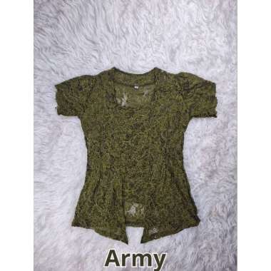 Kebaya Bali Brokat Sofia Strecth Lengan Pendek Model Lilit S Kebaya Saja Army