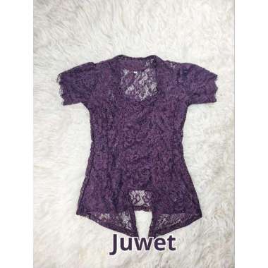 Kebaya Bali Brokat Sofia Strecth Lengan Pendek Model Lilit XXL Kebaya Saja Juwet