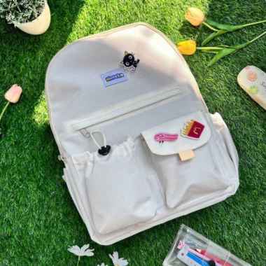 daf KIYO Backpack Himeku Tas Sekolah Ransel - Banana Wheat