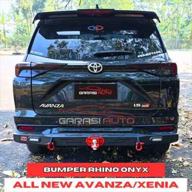 Tanduk Depan Towing Belakang All New Avanza Xenia 2022 Up Rhino Onyx BELAKANG Hitam