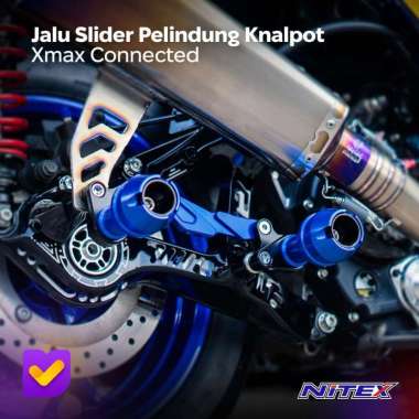NITEX Jalu Slider / Pelindung Knalpot Aerox New / Nmax New / PCX 160 / X-Max Connected 2020 - 2024 B