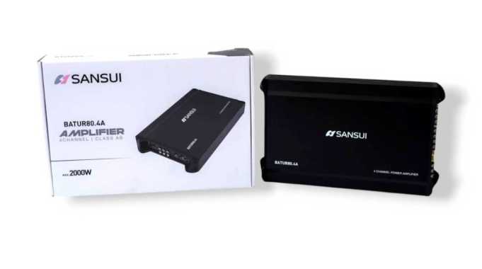 Power / Amplifier Mobil Sansui BATUR-80.4 Power 4 channel 80W Audio Mobil