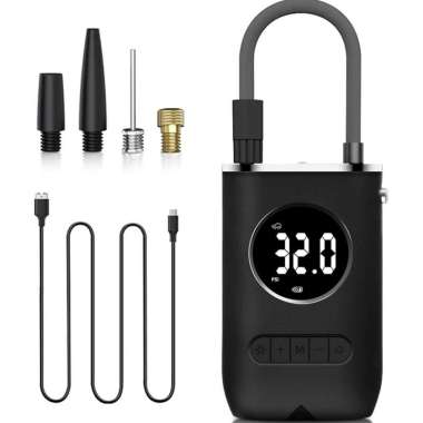 Air Pump Inflator Electric Pompa Ban Mobil Sepeda Elektrik Pompa Angin CZK3668 - Portable USB TYPE C