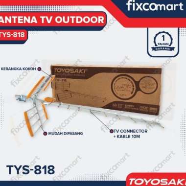 Antena Tv Digital Outdoor Toyosaki Tys 818 Multicolor