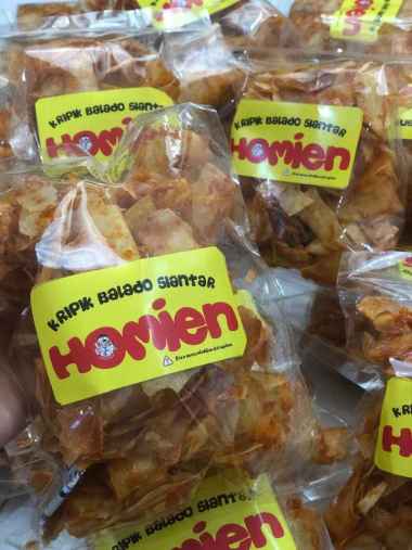 HOMIEN Keripik Balado Siantar Kripik Singkong Balado Cemilan Keripik balado padang