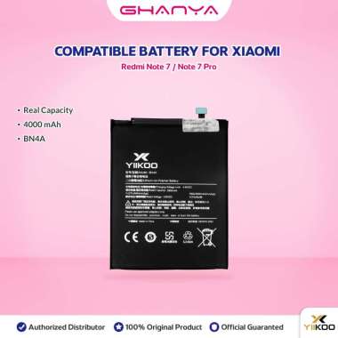 Baterai XiaoMi BN4A Note 7 Pro Real Capacity Battery BN 4A Double Power Dual IC Protection Batre Bat