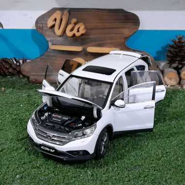 Diecast Miniatur Honda CRV putih skala 1:18