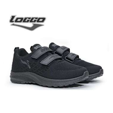Loggo - Sepatu Kenari Series - Sneakers Rajut Size 33-37 35 Hitam