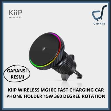 KIIP WIRELESS MG10C FAST CHARGING CAR PHONE HOLDER 15W 360 DEGREE ROTATION AIR VENT MOBIL