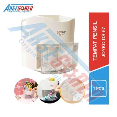 Aksesoren Rak Tempat Pensil Joyko [DS-57] / Desk Set Pen Holder / Wadah Dispenser Plastik Mini Tempa