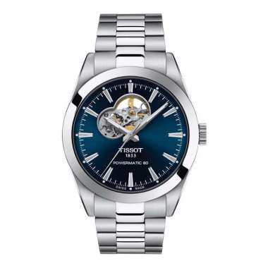 Jam Tangan Pria Tissot Gentleman Powermatic 80 Open Heart 40mm T-Classic T127.407.11.041.01 Stainles