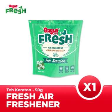 Bagus FRESH Air Freshener Pouch 50 g - Teh Keraton - Pengharum Ruangan X2 Twin Pack