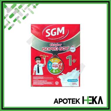 SGM Isopro Soy Eksplor 1+ 400 g - Susu Protein Kedelai Bebas Laktosa Vanila