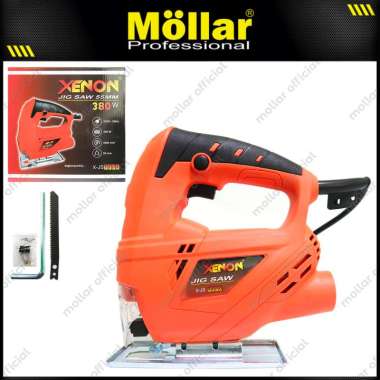 XENON JS380X Mesin Jigsaw Gergaji Listrik 55 mm Potong Kayu Triplek Jig Saw
