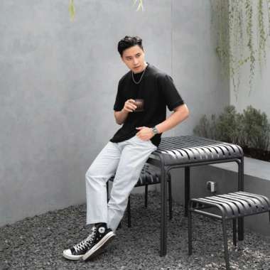 Broodis T-shirt Kaos Polos Oversize PACO Black Series Cvc 20s M