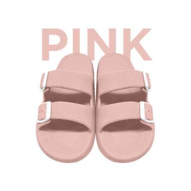Goto Bianca Home Slipper Slop Sandal Karet Rumah Empuk Sendal Slip On 37-38 Pink