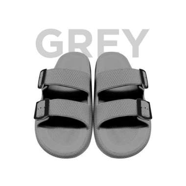 Goto Bianca Home Slipper Slop Sandal Karet Rumah Empuk Sendal Slip On 35-36 Grey