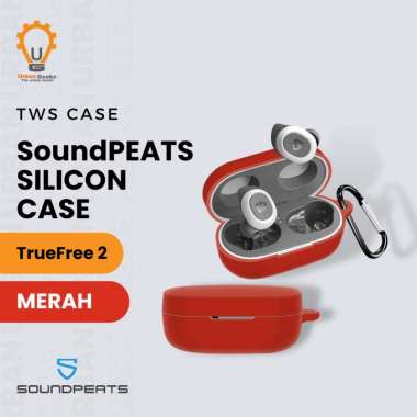 Earphone Case Casing Silicon Protect SoundPeats TrueFree 2 Merah