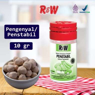 Pengenyal Penstabil Bakso Mie Nugget Halal Rajawali R&W RW 10 g