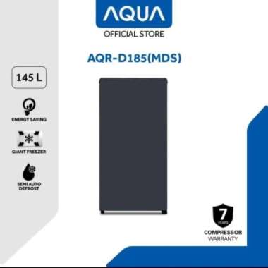 Kulkas Aqua 1 pintu AQR-D185 MDS 145 Liter aqrd 185mds d185mds