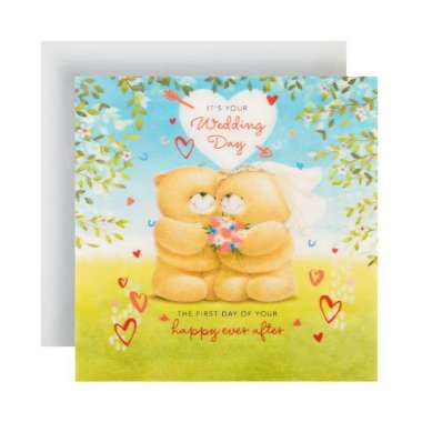 GREETING CARD- HALLMARK-3D EFFECT LENTICULAR- FOREVER FRIENDS- WEDDING