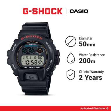G-Shock Jam Tangan Pria DW-6900U-1DR Digital Black Gshock Original