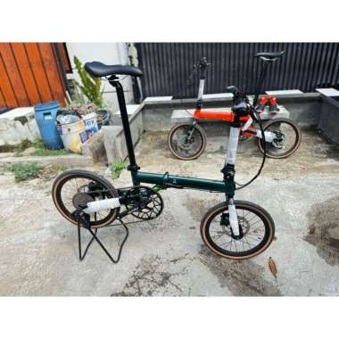 FULL BIKE SELI FOLDING BIKE SEPEDA LIPAT PRO ACTION 16 INCH 10 SPEED SRAM CRANK HOLLOW TECH REM CAKR