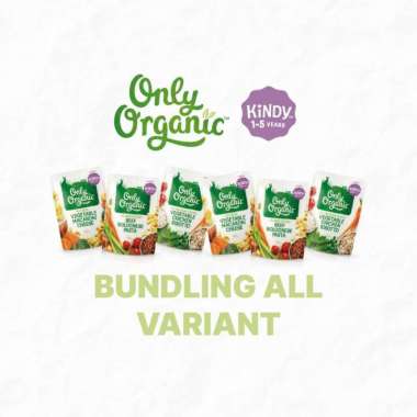 Bundling Only Organic Kindy 1 - 5 Years Old (6 Pcs) Random