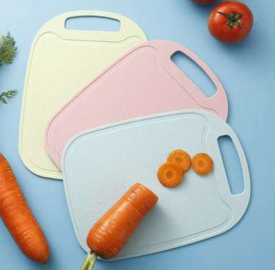 Talenan Plastik cutting board warna Talenan Aesthetic Talenan Plastik Tebal Biru/pink/hijo/cream