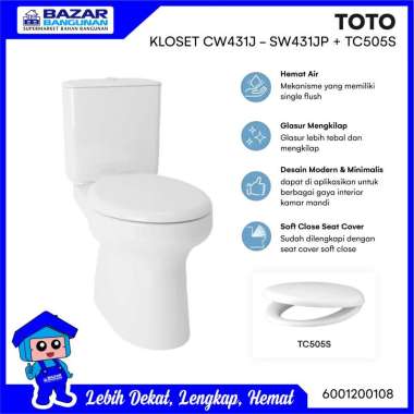 Toto - Closet Kloset Toilet Duduk Cw431J Sw431Jp / Cw 431 J Sw Jp Tcw07S