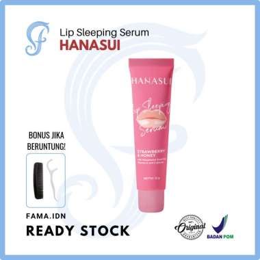 HANASUI Lip Sleeping Serum Strawberry and Honey Lipserum Balm Gloss