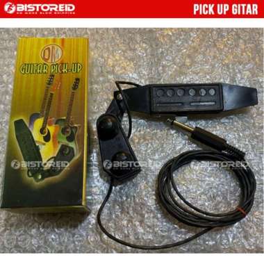 Pick Up Spul Gitar Effect Kabel Jack Jepit Converter Gitar Akustik ke Elektrik
