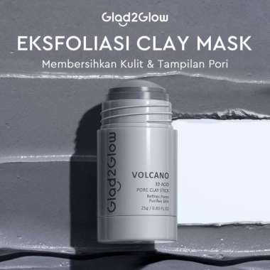 GLAD2GLOW POMEGRANATE NIACINAMIDE BRIGHTENING CLAY STICK - CLAY MASK Glad2Glow Real Mugwort Clay Mas