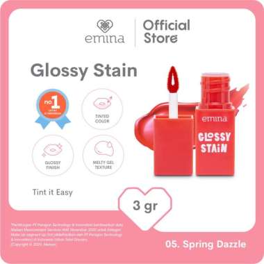 Emina Glossy Stain 3g -Lip tint glossy 05 Spring Dazzle