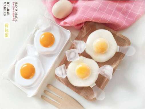 Cetakan Es krim lolipop Bentuk Egg/Telur Ice pop maker ice cream