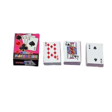 Mainan Mini Kartu Poker Mini Kartu Remi Mini Poker Card Games