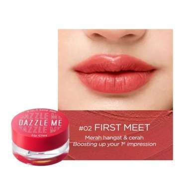 DAZZLE ME 2 in 1 Love Jam Lip Clay | Tahan Air Kepekatan Warna tinggi Lip Mud Dua Fungsi Soft Jelly 