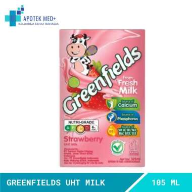 Promo Harga Greenfields UHT Strawberry 125 ml - Blibli