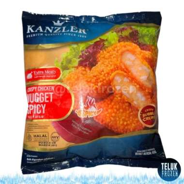kanzler crispy chicken nugget spicy 450gr naget ayam pedas 450 g gram nuget halal daging ayam olahan