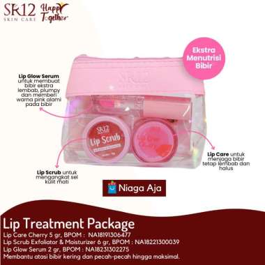 LIP TREATMENT PACKAGE SR12 - PAKET PERAWATAN BIBIR - LIP SCRUB SR12 - LIP CARE SR12 - LIP GLOW SERUM